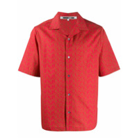 McQ Swallow Camisa mangas curtas com estampa monogramada - Vermelho