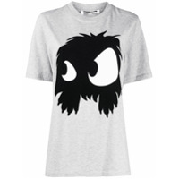 McQ Swallow Camiseta com estampa de monstro - Cinza