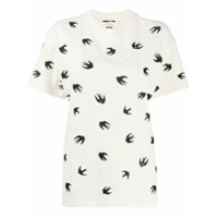 McQ Swallow Camiseta com estampa de pássaros - Branco