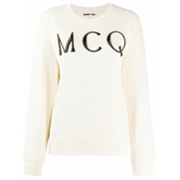 McQ Swallow Suéter com logo bordado - Neutro