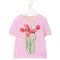 Mi Mi Sol Blusa de tricô com estampa floral - Rosa