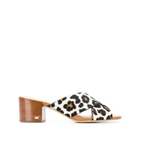 Michael Michael Kors Abbott leopard print mules - Neutro