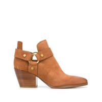 Michael Michael Kors Ankle boot com detalhe de alça - Marrom