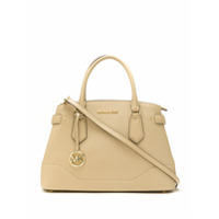 Michael Michael Kors Bolsa Lynn LG de couro - Neutro