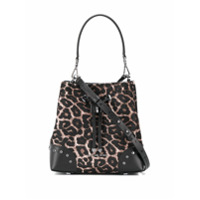 Michael Michael Kors Bolsa tiracolo com estampa de leopardo e cordão de ajuste - Marrom