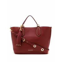 Michael Michael Kors Bolsa tote Brooklyn de couro - Vermelho