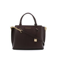 Michael Michael Kors Bolsa tote com cadeado - Vermelho