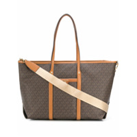 Michael Michael Kors Bolsa tote com logo monogramado - Marrom
