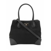 Michael Michael Kors Bolsa tote com placa de logo - Preto