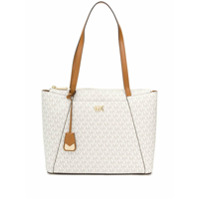 Michael Michael Kors Bolsa tote monogramada - Branco