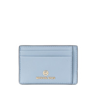 Michael Michael Kors Porta-cartões com efeito de pele de crocodilo e bolsos - Azul