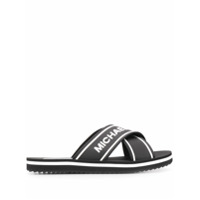 Michael Michael Kors Slide com estampa de logo - Preto