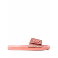 Michael Michael Kors Slide com logo e velcro - Rosa