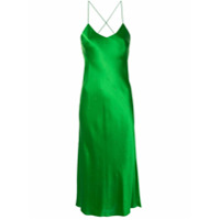 Michelle Mason Vestido de festa com tiras - Verde