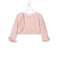 Mimilù Cardigan com babados nos punhos - Rosa