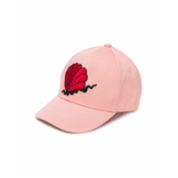 Mini Rodini Boné com bordado de concha - Rosa