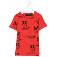 Mini Rodini Camiseta Mozart com estampa de panda - Vermelho