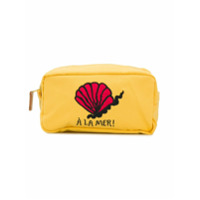 Mini Rodini Carteira com bordado À La Mer - Amarelo