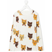Mini Rodini Cat Choir long sleeve T-shirt - Branco
