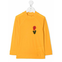 Mini Rodini floral-print sweatshirt - Amarelo