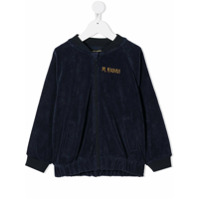 Mini Rodini Jaqueta bomber com estampa - Azul