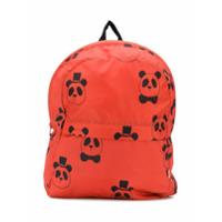 Mini Rodini Mochila com estampa de panda - Laranja