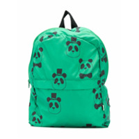 Mini Rodini Mochila com estampa de panda - Verde