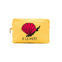 Mini Rodini Necessaire com bordado À La Mer - Amarelo