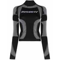 MISBHV Blusa esportiva slim Sport Active - Preto