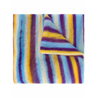 Missoni Cachecol color block com listras de cashmere - Azul