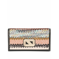 Missoni Clutch com padronagem chevron - Preto