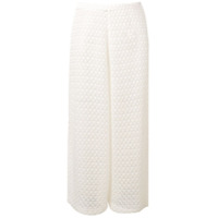 Missoni Mare Calça pantalona translúcida - Branco