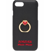 Miu Miu Capa para iPhone 7/8 Madras Love - Preto