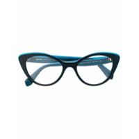 Miu Miu Eyewear Armação de óculos gatinho - Azul
