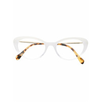 Miu Miu Eyewear Armação de óculos gatinho - Branco