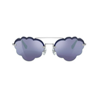 Miu Miu Eyewear Óculos de sol aviador Cloud - Cinza