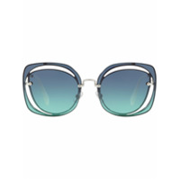 Miu Miu Eyewear Óculos de sol gatinho - Azul