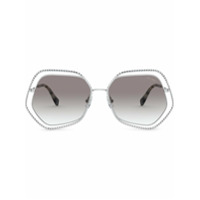 Miu Miu Eyewear Óculos de sol geométrico La Mondaine - Prateado