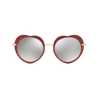 Miu Miu Eyewear Óculos de sol 'Noir' - Vermelho