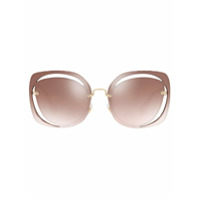 Miu Miu Eyewear Óculos de sol quadrado - Marrom