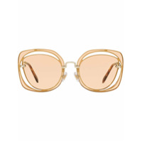 Miu Miu Eyewear Óculos de sol 'Scenique' - Dourado