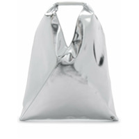 MM6 Maison Margiela angular asymmetric slouch bag - Cinza