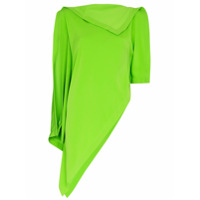 MM6 Maison Margiela Blusa drapeada assimétrica - Verde