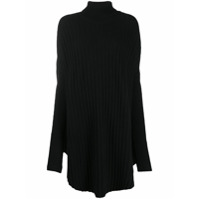 MM6 Maison Margiela Blusa oversized com gola alta - Preto