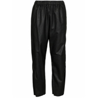 MM6 Maison Margiela Calça esportiva com cintura alta - Preto