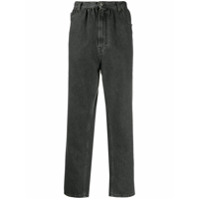 MM6 Maison Margiela Calça jeans cenoura cintura alta - Preto