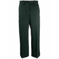 MM6 Maison Margiela Calça jeans pantacourt - Verde