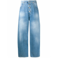 MM6 Maison Margiela Calça jeans pantalona - Azul