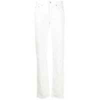 MM6 Maison Margiela Calça jeans reta - Branco