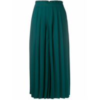 MM6 Maison Margiela Calça pantalona com pregas - Verde